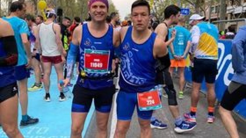El Joel Porcel i el Jordi Mas participen a la Mitja Marató de Barcelona