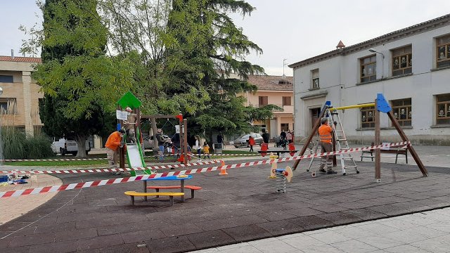 Restauració dels baldadors de la plaça de la Generalitat