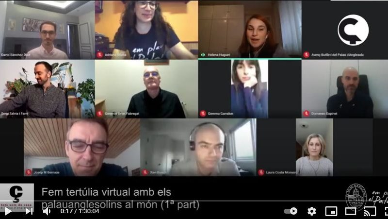 Avui la primera part de la tertúlia amb els palauanglesolins al món