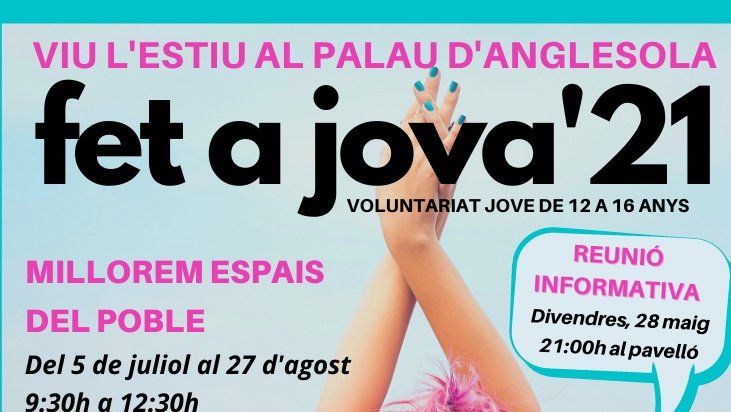 Fet a Jova'21: Voluntariat jove de 12 a 16 anys