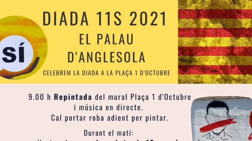 Diada Nacional de Catalunya al Palau d'Anglesola