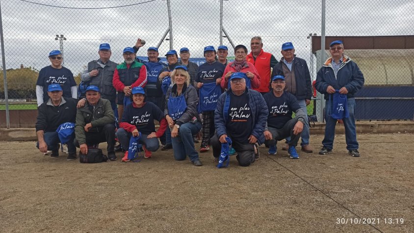 Tirada de petanca entre les poblacions de Lleida, Sidamon i el Palau d'Anglesola