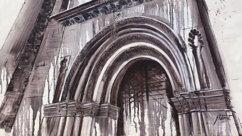 Yolanda Cotonat, primer premi al Concurs de Pintura Ràpida de la Seu Vella