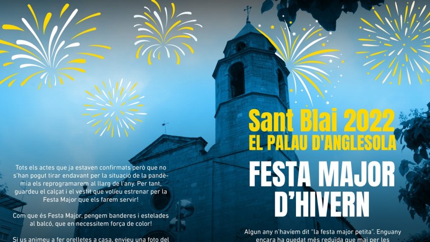 Festa Major Sant Blai 2022 al Palau d'Anglesola