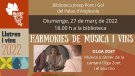 Harmonies de música i vins a la Biblioteca Josep Pont i Gol del Palau d'Anglesola