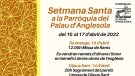 Setmana Santa  a la Parròquia del Palau d'Anglesola
