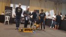 Concurs internacional de gossos American Bully al Palau d'Anglesola