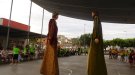 Imatges dels gegants del Palau d'Anglesola a la Trobada gegantera de Fondarella