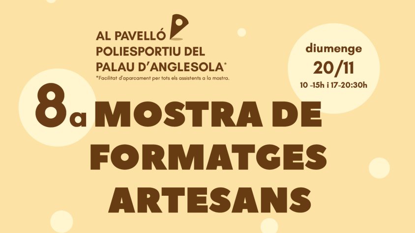 8a Mostra de Formatges de Ponent a El Palau d'Anglesola