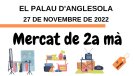 El diumenge 27 de novembre Mercat de 2a mà al Palau d'Anglesola