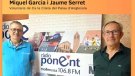 El Miquel Garcia i el Jaume Serret d'Amics de Ca la Cileta a Ràdio Ponent