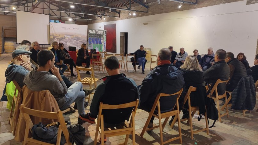 L'alcalde del Palau d'Anglesola presenta una ponència a l'Assemblea de la Plataforma Canal Viu