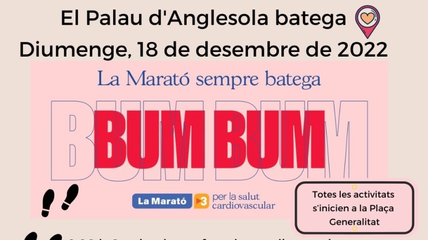 El Palau d'Anglesola batega amb la Marató de TV3