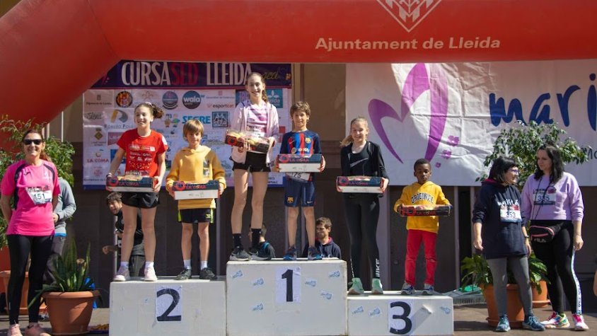 L'Arnau Vilagrasa Balcells del Club Esportiu del Palau d'Anglesola queda segon a la cursa SED infantil