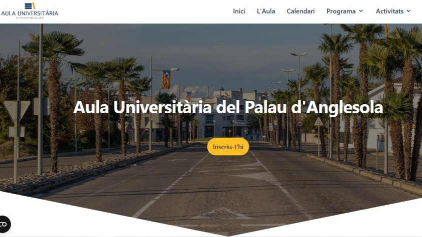L’Aula Universitària del Palau d'Anglesola estrena pàgina web