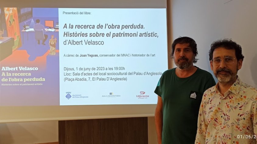 Presentació del llibre "A la recerca de l'obra perduda. Històries sobre el patrimoni artístic" d'Albert Velasco