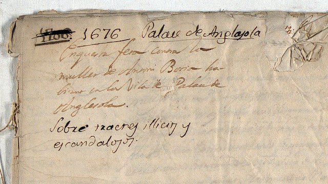 Joan Yeguas publica l'estudi: &quote;Mònica, any 1676. Un escàndol sexual al Palau d’Anglesola