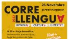 El diumenge 26 de novembre: CORRELLENGUA 2023 al Palau d'Anglesola