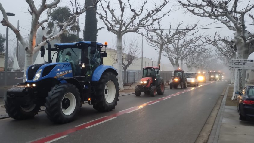 Els pagesos del Palau d'Anglesola amb les reivindicacions de la pagesia