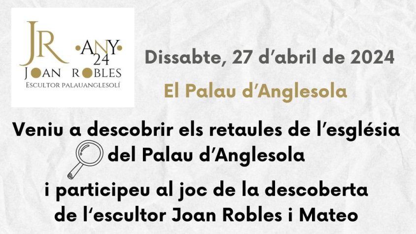 Activitat Any JOAN ROBLES: descoberta dels retaules de l'església del Palau d'Anglesola
