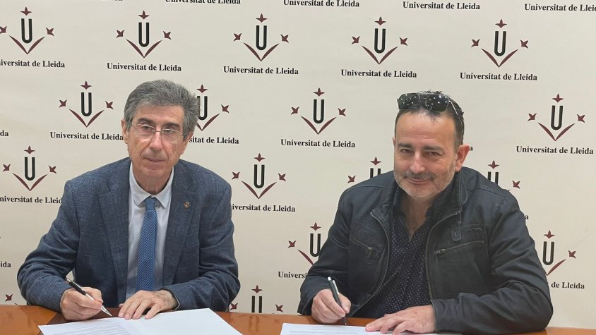 L'Aula Universitària del Palau d'Anglesola signa el conveni amb la Universitat de Lleida