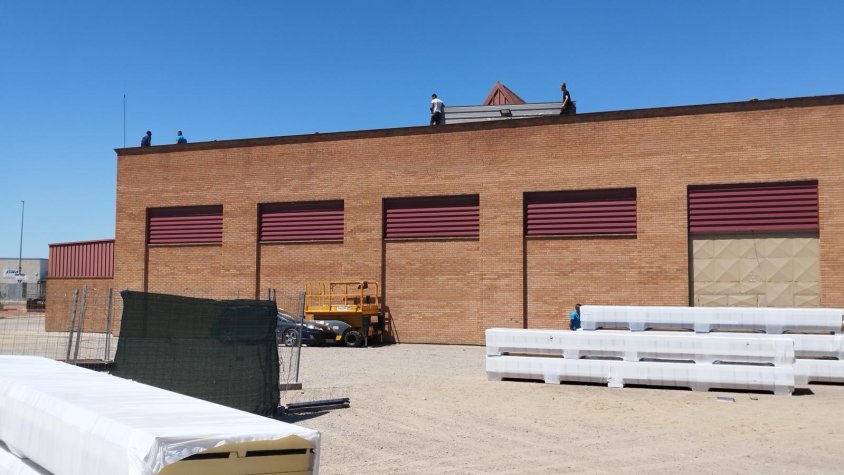 Nou sostre pel pavelló poliesportiu del Palau d'Anglesola