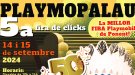 El 14 i 15 de setembre PLAYMOPALAU: 5a Fira de Clicks El Palau d'Anglesola