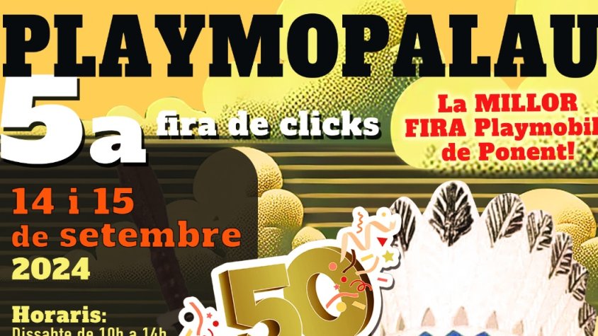 El 14 i 15 de setembre PLAYMOPALAU: 5a Fira de Clicks El Palau d'Anglesola