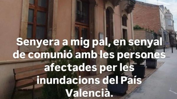 Recollida material al Palau d'Anglesola