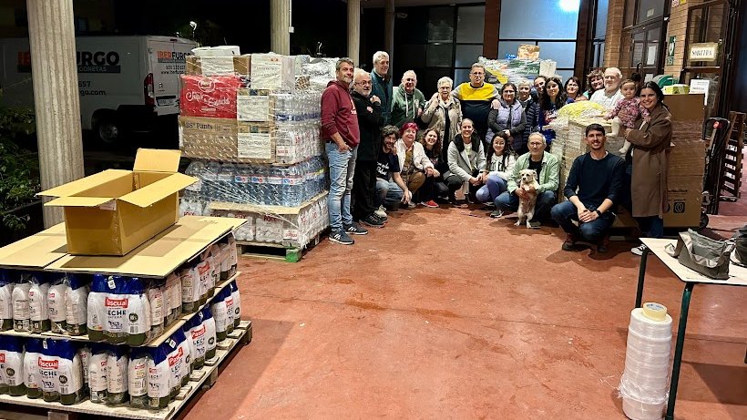 Des del Palau d'Anglesola aconseguits deu palets sencers de material per al País Valencià