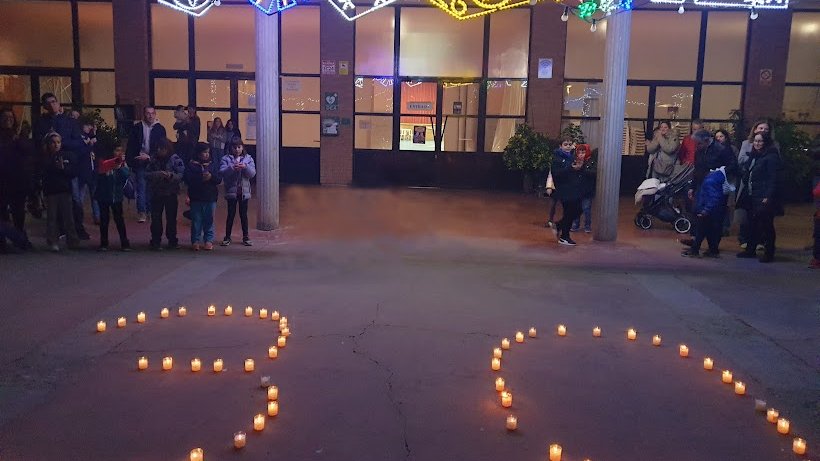 L'AEiG Lo Merlet porta la Llum de la Pau al Palau d'Anglesola