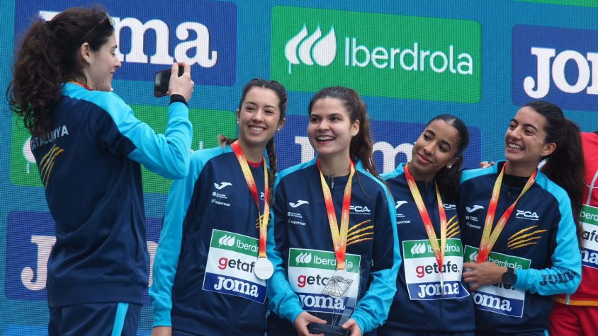 Mar Serrano i les companyes de la selecció catalana queden segones a Getafe