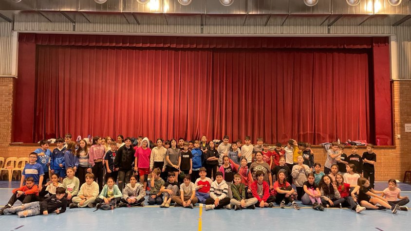 El Consell Esportiu del Pla d'Urgell convoca més d'un centenar d'infants per jugar a dodgeball