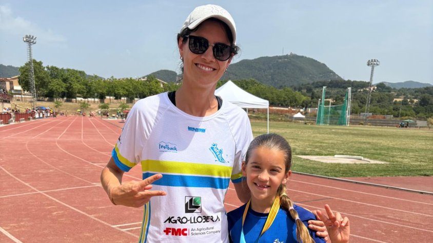 Bruna Rúbies, sotcampiona de Catalunya en salt de llargada