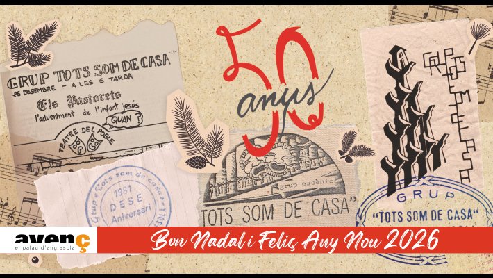 L'equip de l'Avenç el Palau d'Anglesola us desitgem bones festes i bon any 2026!