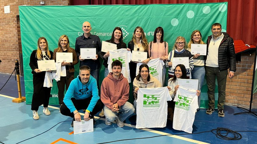 Miki Núñez entrega els guardons "Bo, sa, d'aquí" al Palau d'Anglesola