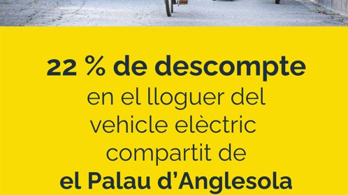 El Palau d'Anglesola impulsa l'ús del vehicle elèctric compartit reduint el preu del lloguer