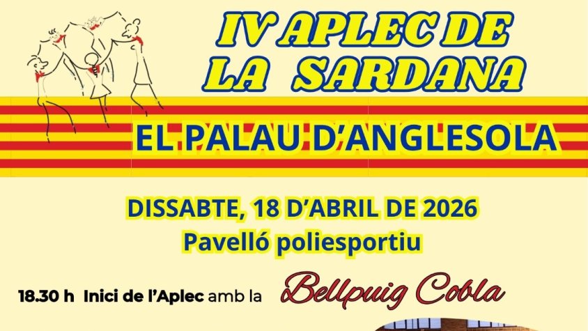 IV Aplec de la Sardana al Palau d'Anglesola el 18 d'abril