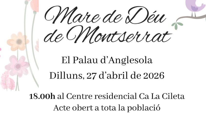 Celebració de la Mare de Déu de Montserrat al Palau d'Anglesola